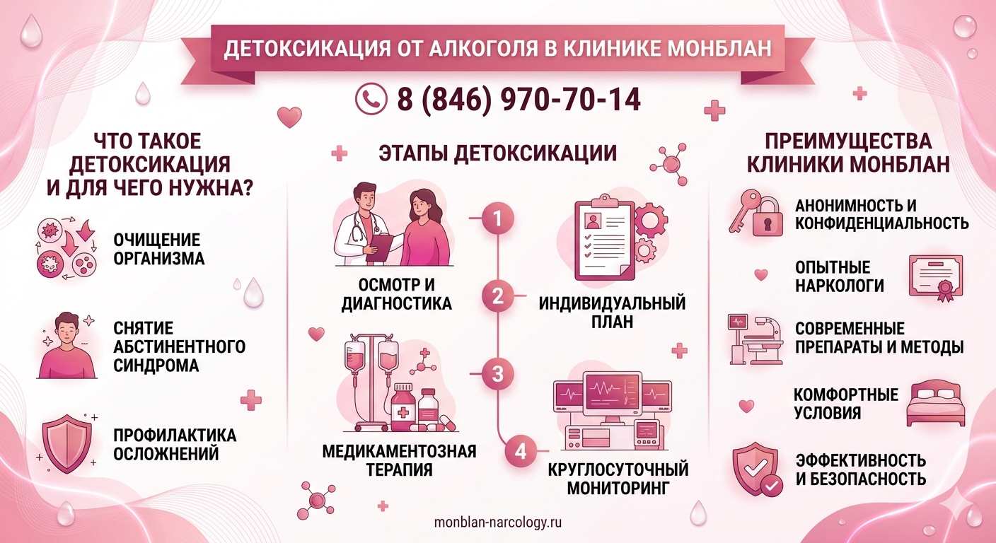 Инфографика услуги детоксикация от алкоголя